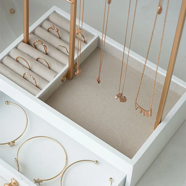 Desktop Metal Personal Jewelry Storage Rack Desktop Metal Personal Jewelry Storage Rack